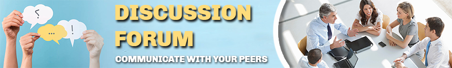 Communicate with your peers through Discussion Forum